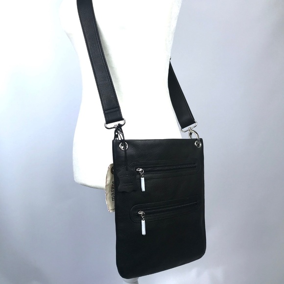 Margot Handbags - Margot genuine leather crossbody bag w zippers NWT
